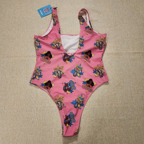 Cakeworthy Barbie California Dream Pink One Piece Swim Suit Bathing Suit 2XL NEW - Picture 5 of 7